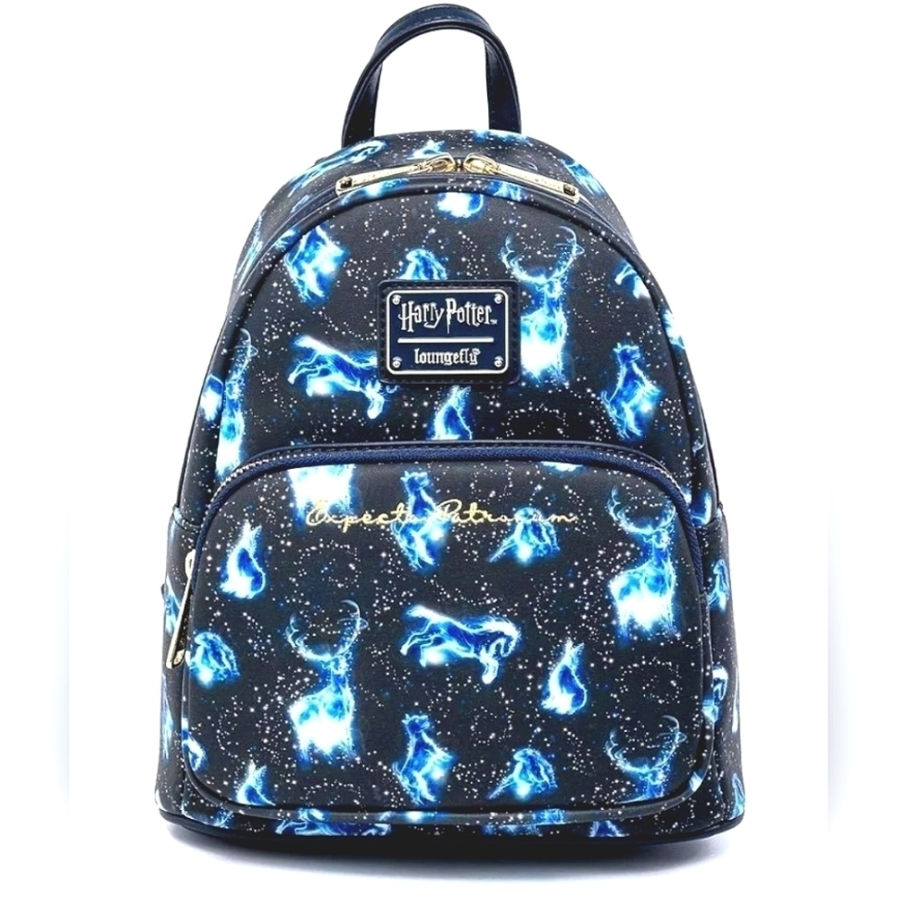 Loungefly Harry Potter Blue and Black Patronus Backpack